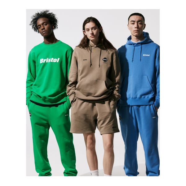 FCRB LOGO APPLIQUE PULLOVER SWEAT HOODIE