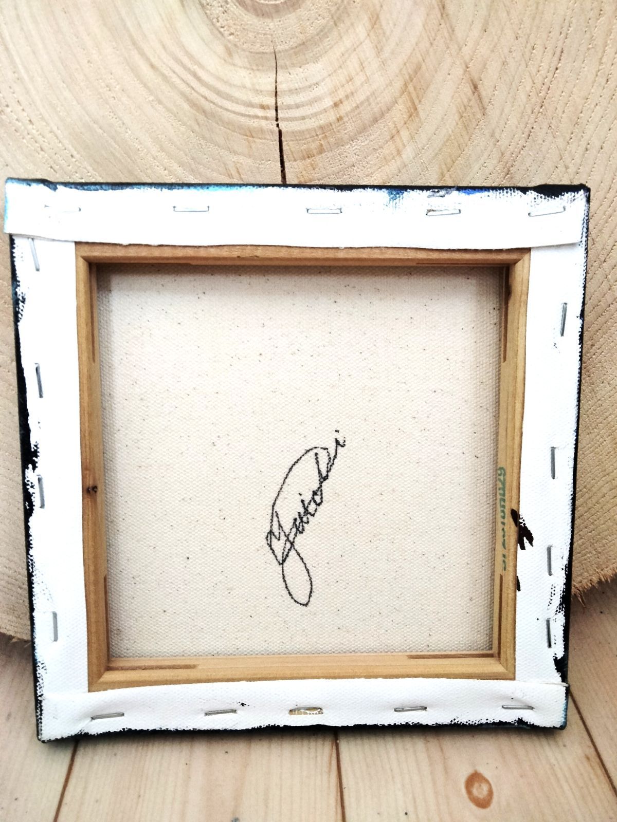 インディゴの楽園 / Indigo Paradise - テクスチャーアート キャンバス