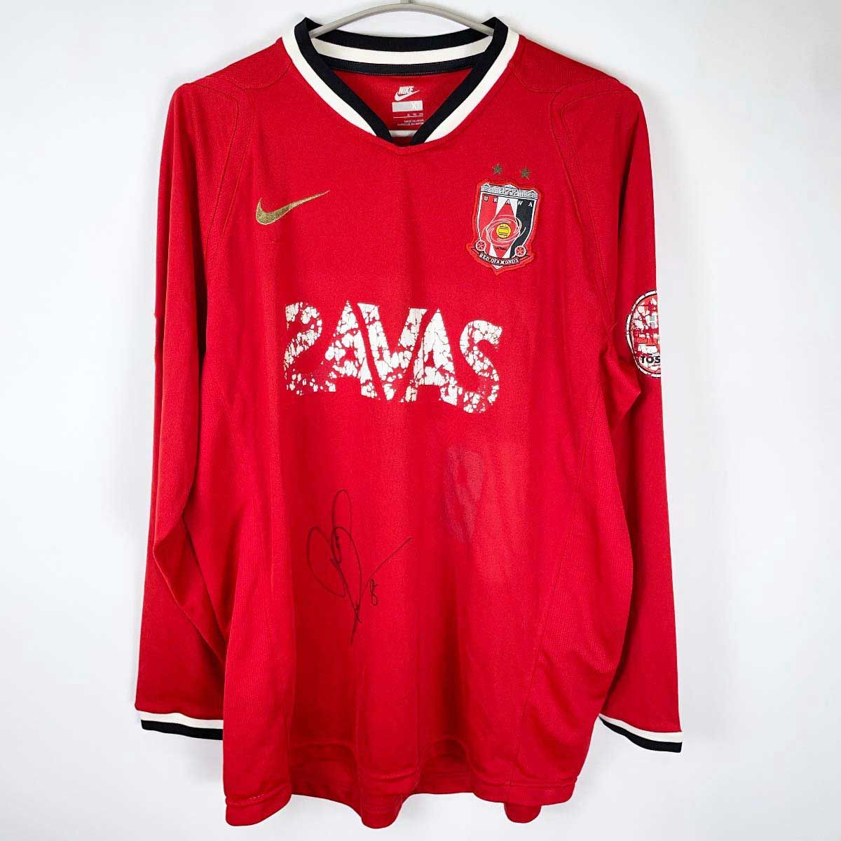 小野伸二 浦和レッズ 2007 #8 サイン入り 実使用ユニフォーム 支給品 XL Jリーグ サッカー 小野伸二 浦和レッズ 2007 #8 サイン入り 実使用ユニフォーム