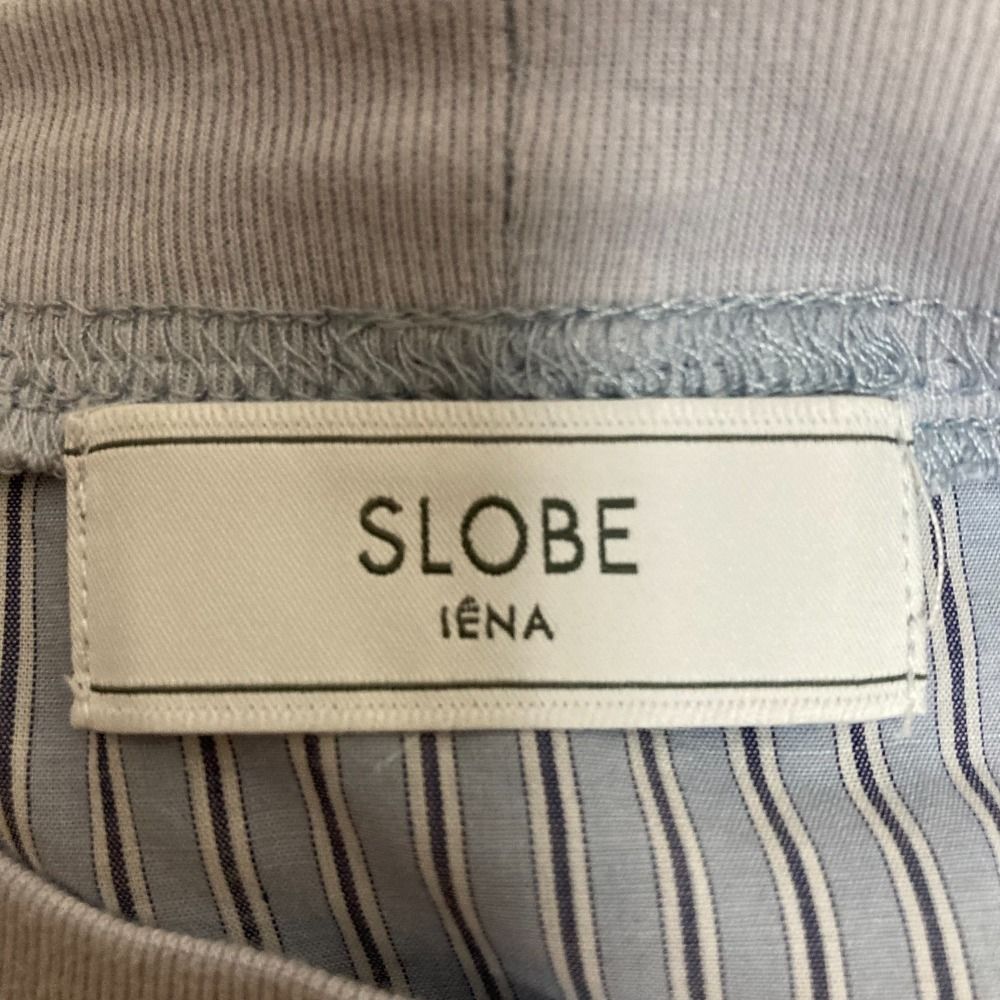 美品 23SS SLOBE IENA スローブイエナ シアーストライプフリルブラウス 長袖 プルオーバー 23051912020020 サックスブルー レディース 古着 中古 cd010-39306-01b.jpg?basethum=225