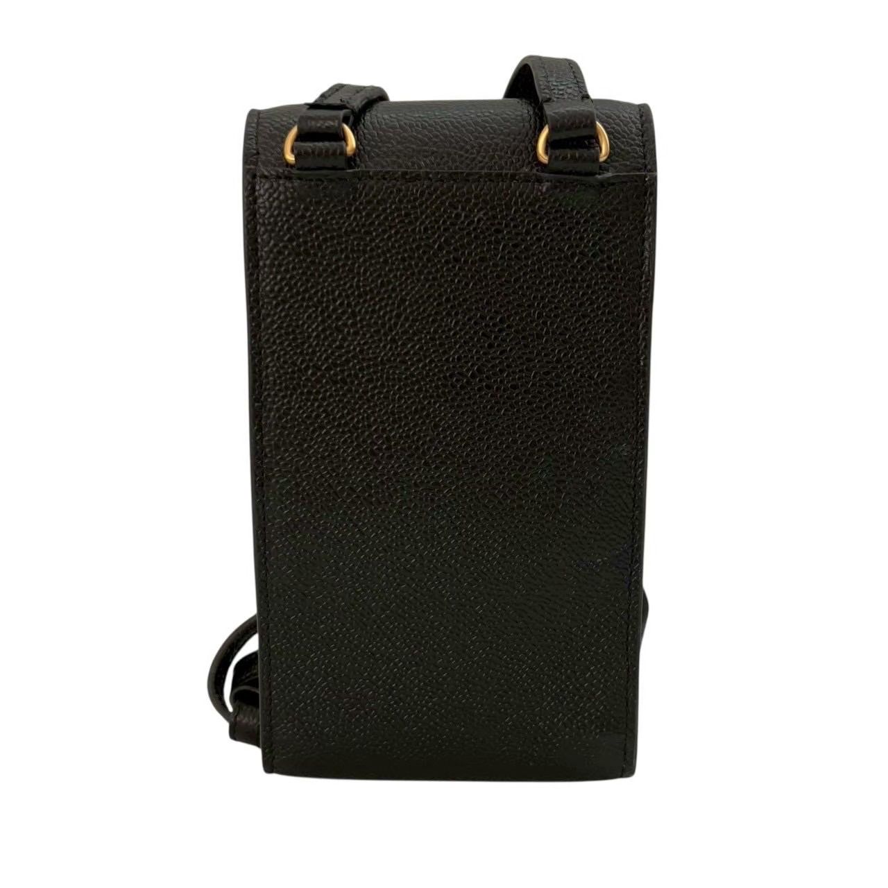 THOM BROWNE トムブラウン ショルダースマホバック 黒 ショルダー 