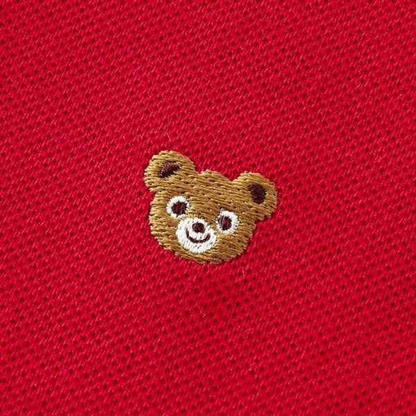ミキハウス正規販売店|ミキハウス mikihouse プッチー プチ刺繍入り半袖ポロシャツ 100cm 赤 02
