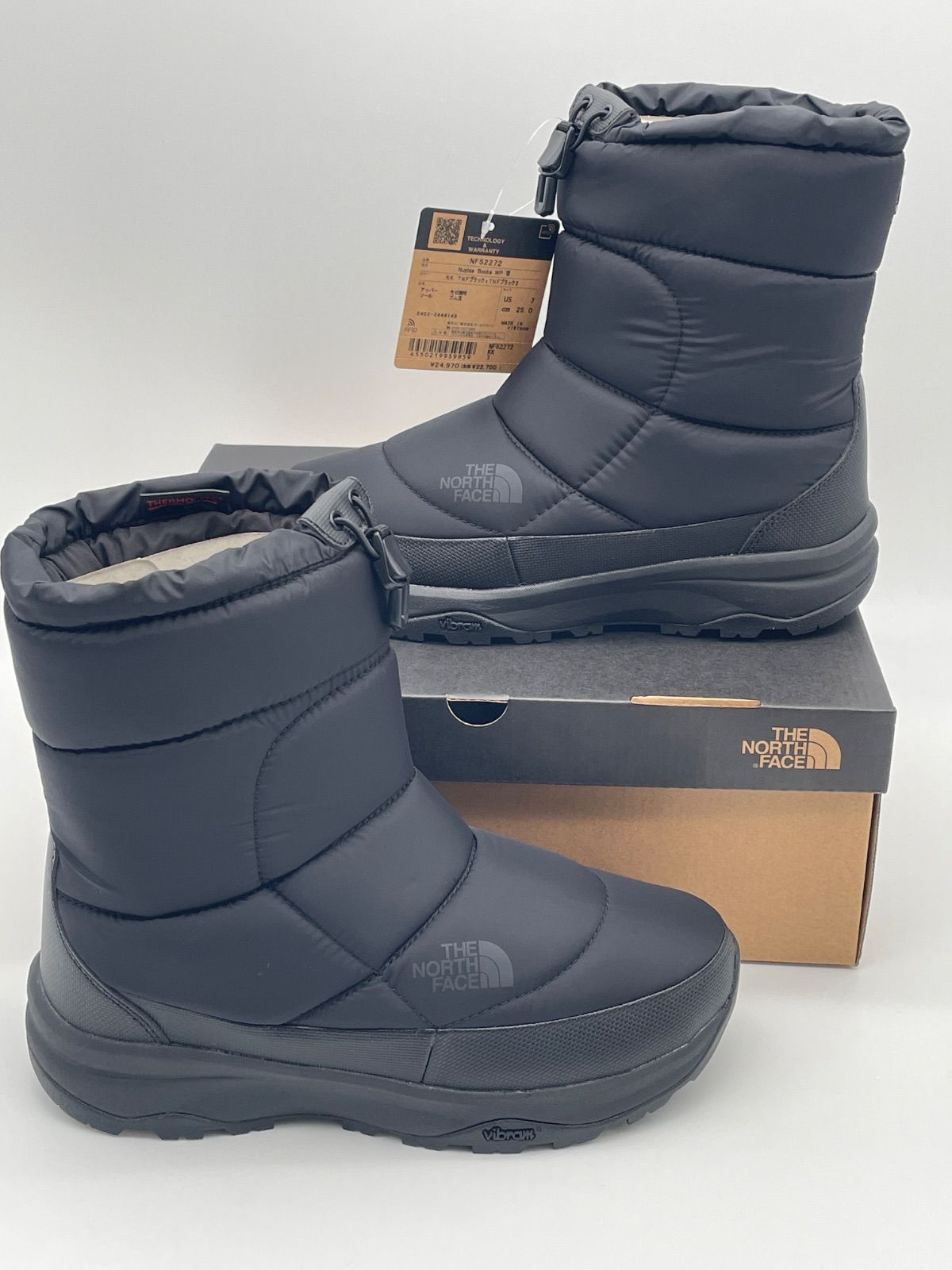 ♥ THE NORTH FACE スノーブーツ NF52272ブラック US7 25cm