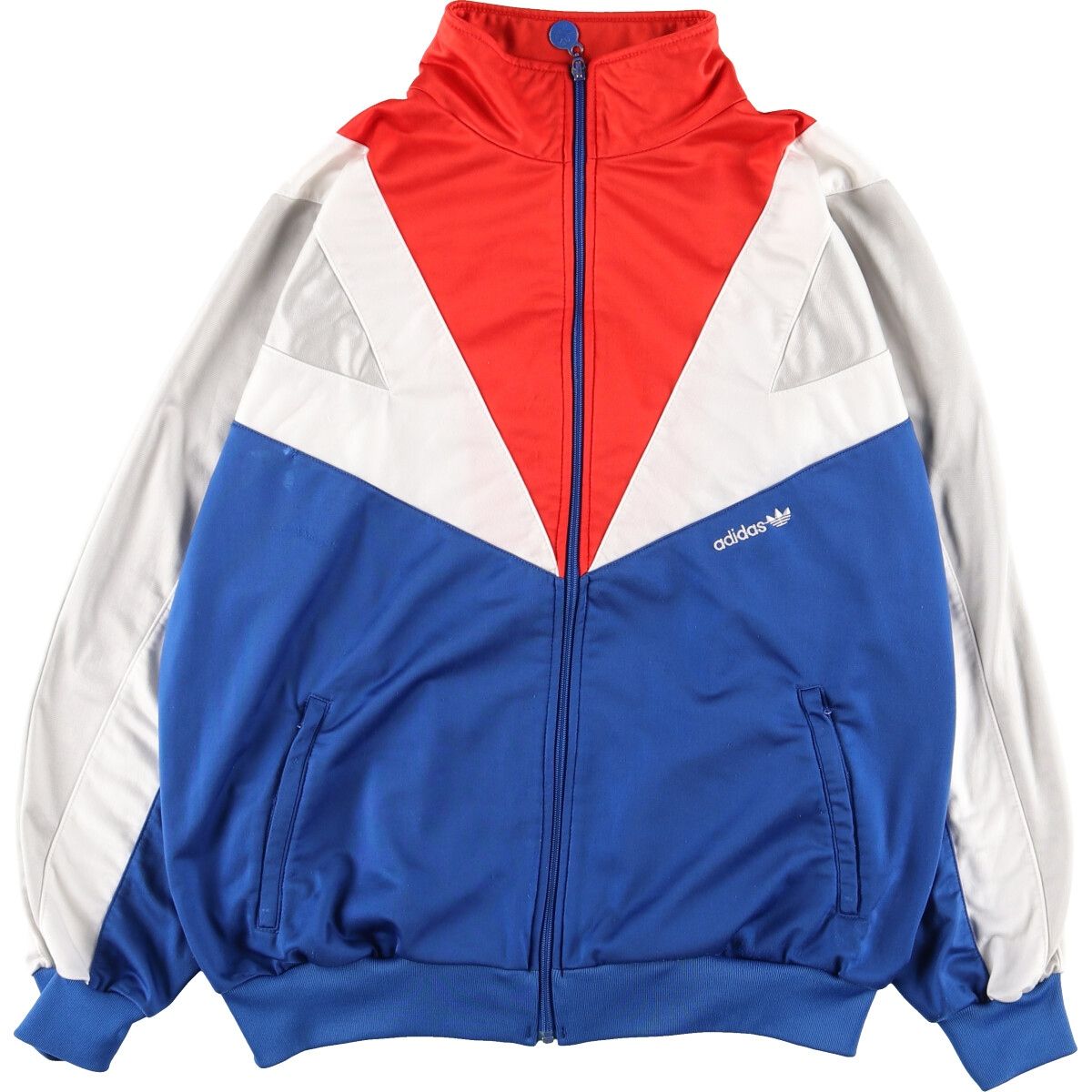 古着 80年代 アディダス adidas バックプリント ジャージ トラック