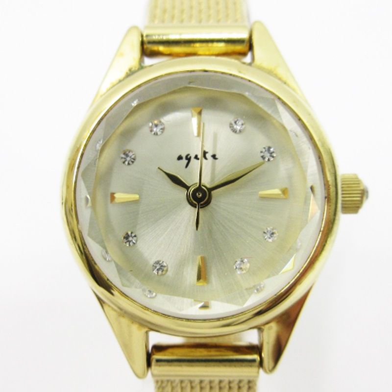 アガット agete ANA限定 ジュエリーウォッチ 腕時計 クォーツ SS
