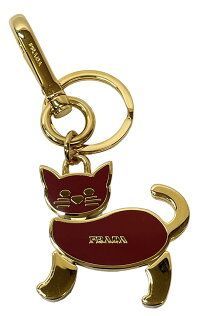 PRADA 猫チャーム used PRADA プラダ 猫モチーフ ストラップ