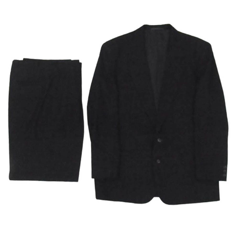 COMME des GARCONS HOMME コムデギャルソンオム HS-08014M ヴィンテージオム シングルブレスト 2B ストライプ テーラードジャケット ジップフライ スラックスパンツ セットアップ スーツ ブラック系 M