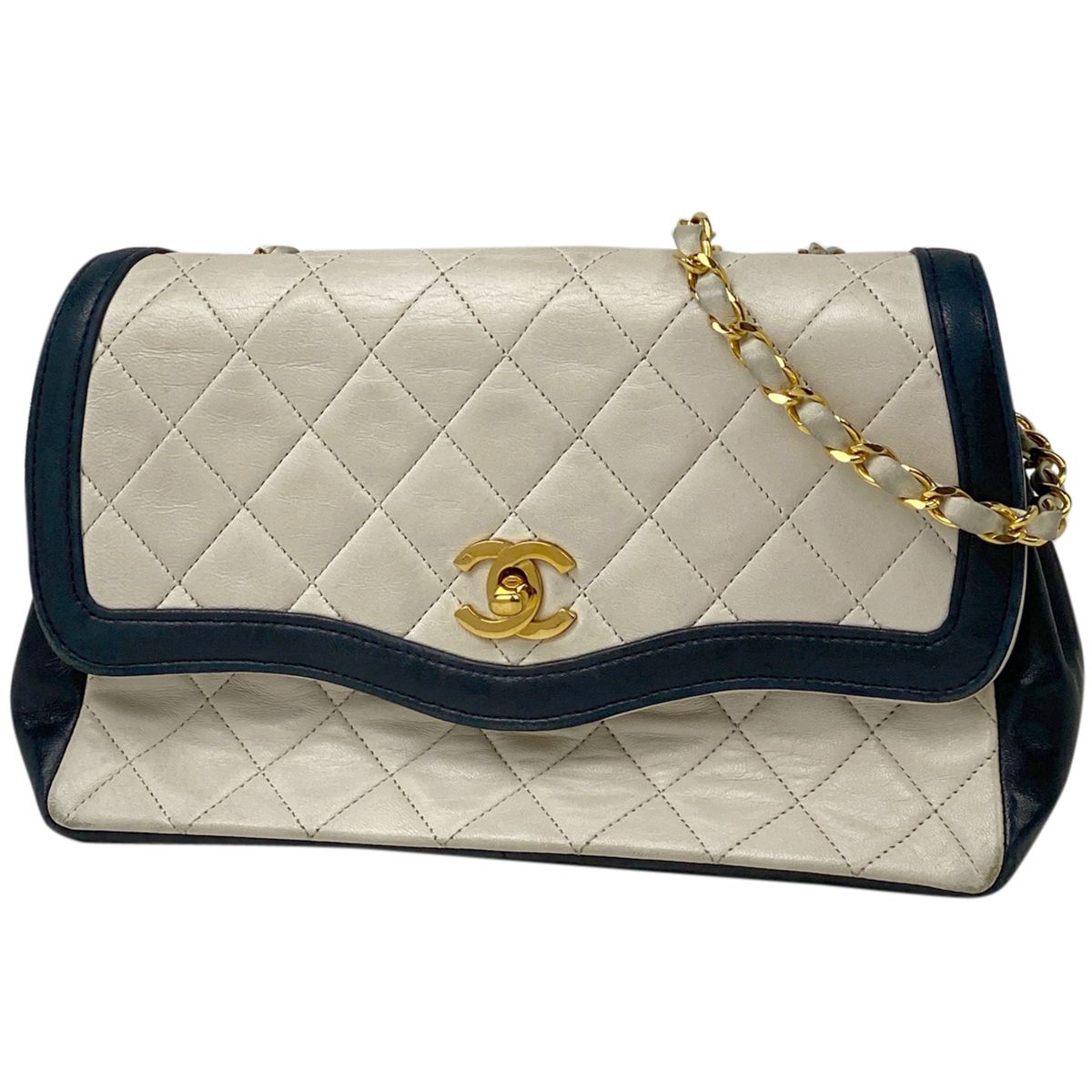 シャネル CHANEL マトラッセ シングルフラップ チェーン ショルダー 
