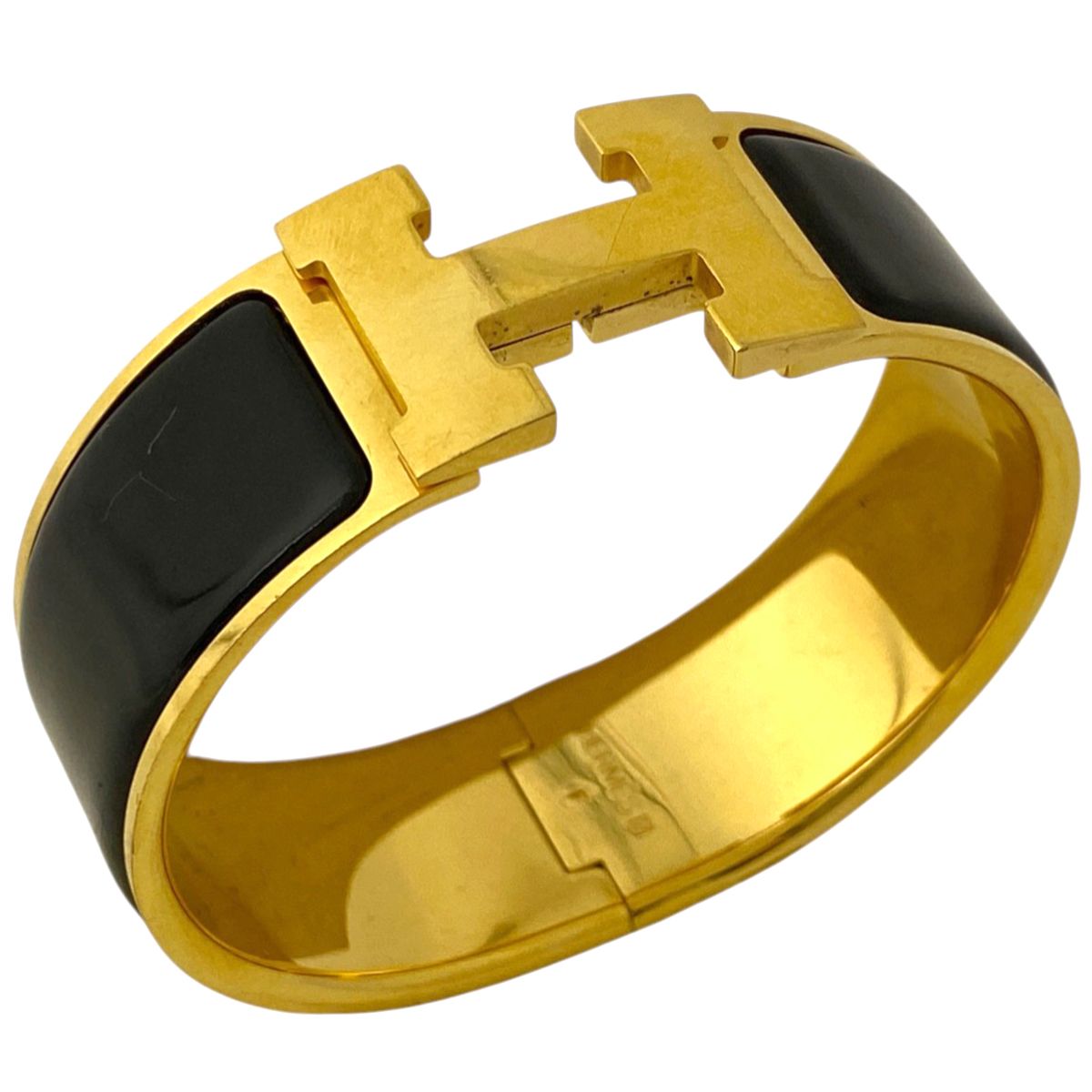 HERMES クリックH バングルGP エナメルゴールド/レッド HERMES クリックH バングルGP エナメルゴールド/レッド エルメス