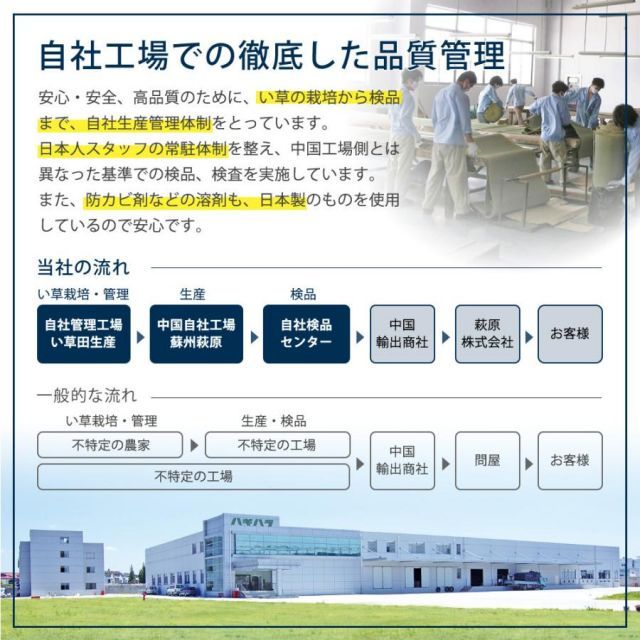 縁なし い草100％