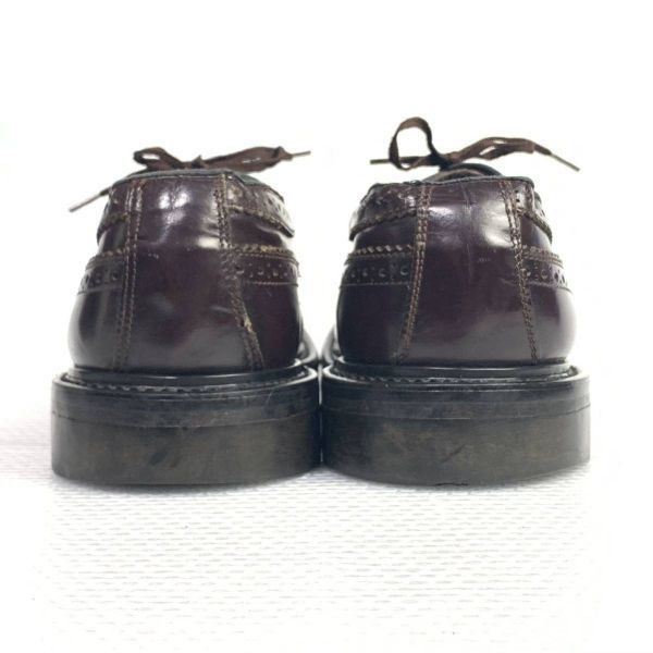 80s-90s?/Vintage/ビンテージソール グッドイヤー製法★サイズ10.5 D 28.0-28.5cm★ロングウィングチップ アメリカンブローグ★赤茶 レッドブラウン◆is7-37 80s-90s?/Vintage/ビンテージソール グッドイヤー製法☆サイズ10.5 D