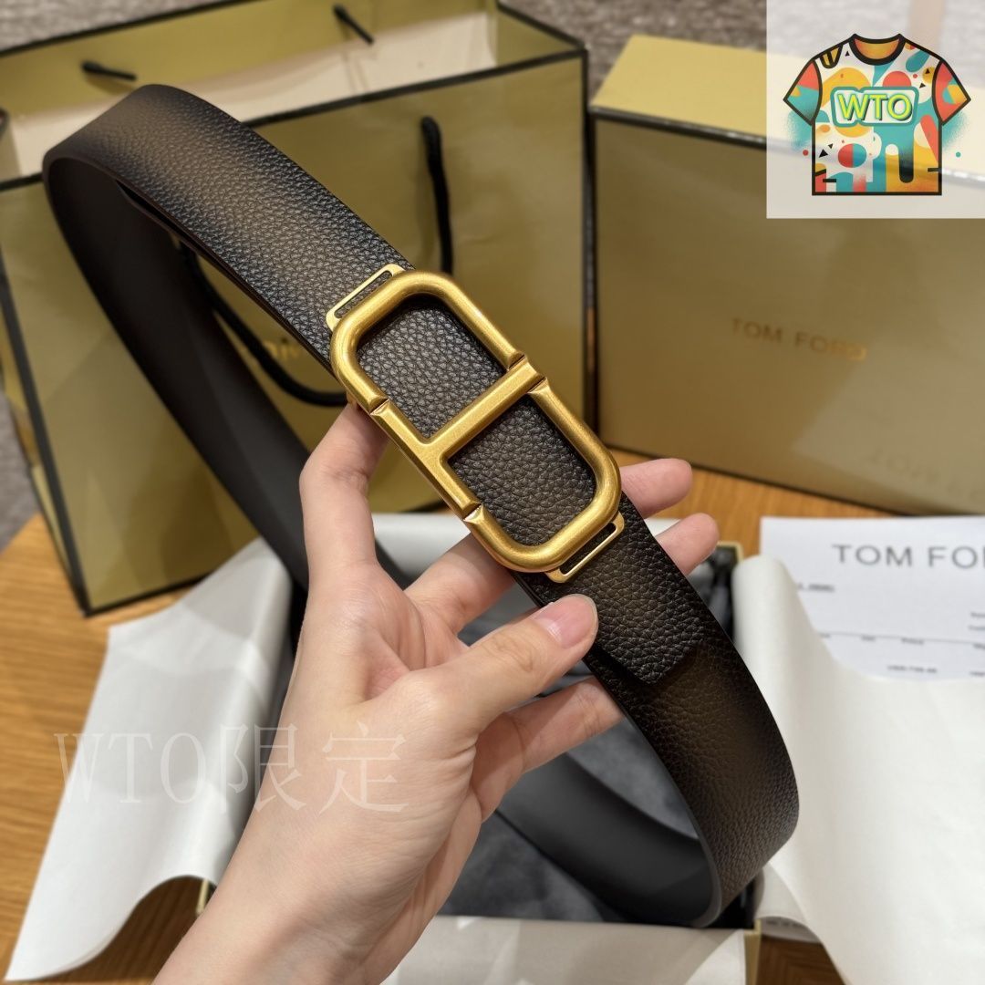 今日WTO】Tom Ford トムフォード ダブルフェイスベルト-KO83