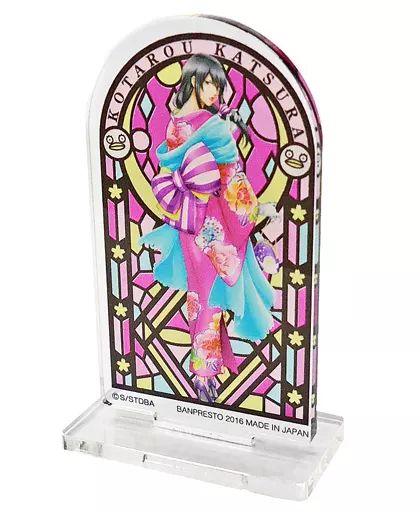 銀魂　桂小太郎　一番カフェ　アクリルスタンド　ステンドグラス 中古】小物(キャラクター) 桂小太郎 ステンドグラス風クリアスタンド