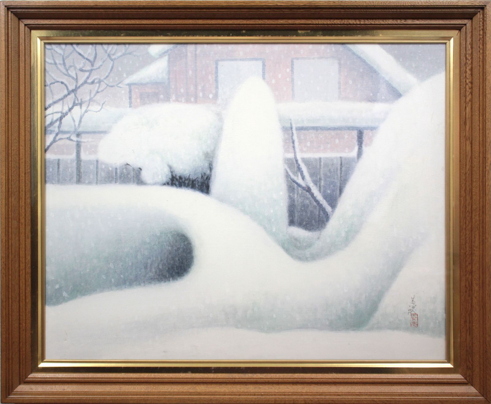 高木黄史『雪』日本画【真作保証】 絵画 - 北海道画廊 - メルカリ