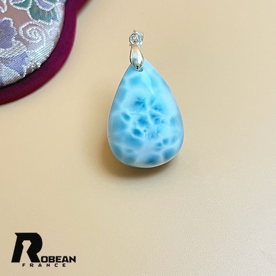 絶賛 EU製 定価15万円 ROBEAN ラリマーペンダント ペクトライト パワーストーン アクセサリー 天然石 お守り プレゼント 約29.6*20.2*10.7mm K1009127