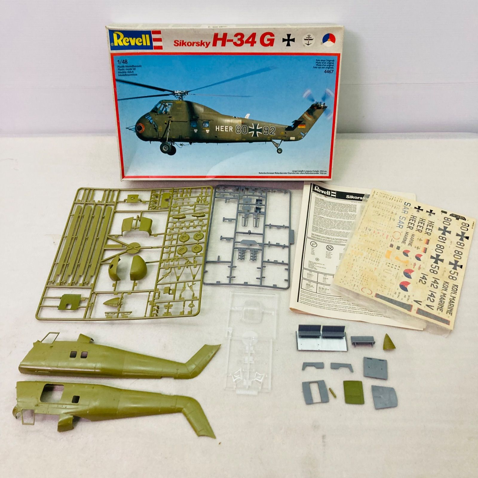 Revell ドイツレベル Sikorsky H-34G シコルスキー S-58 1/48