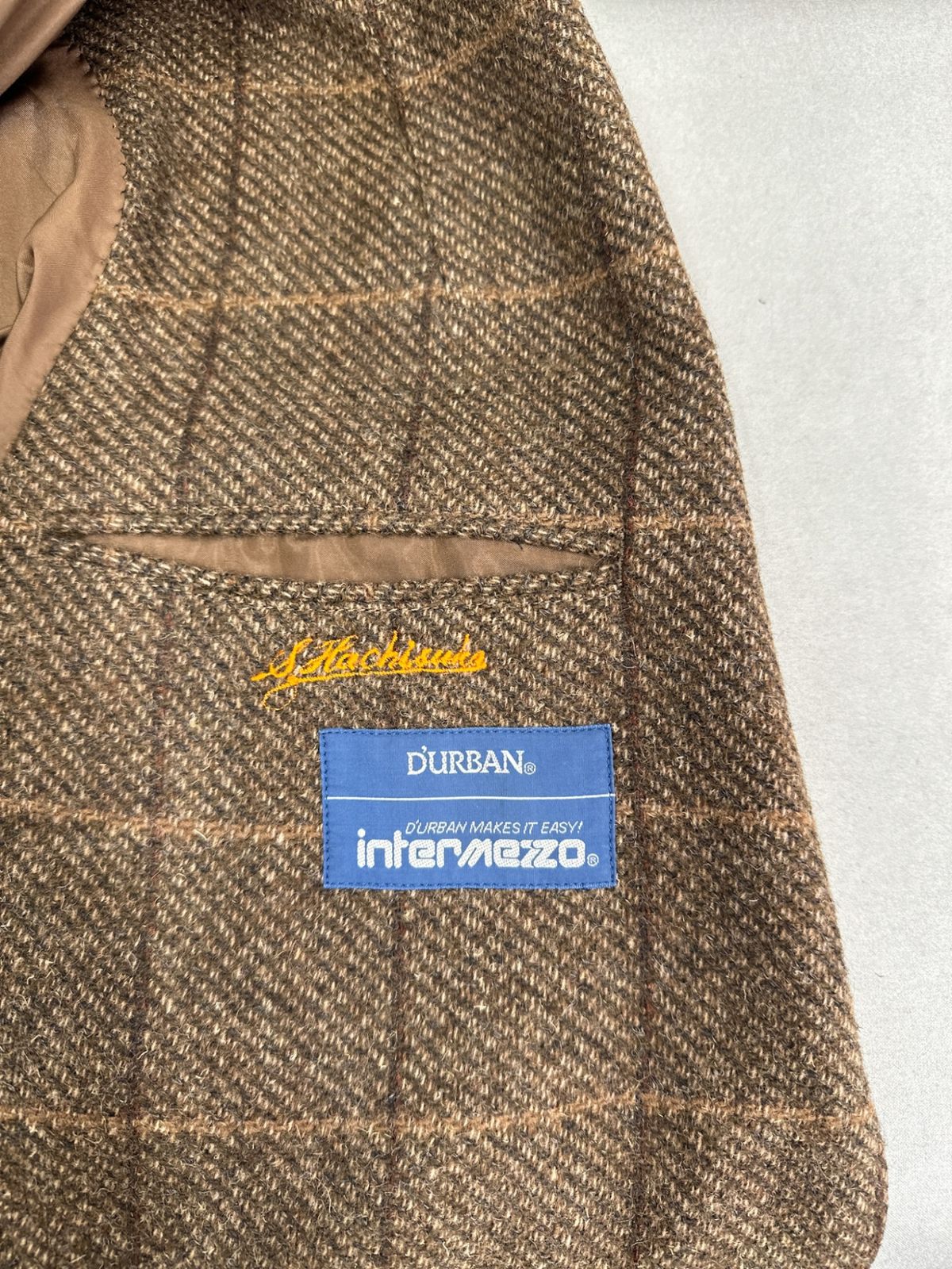 デザインGOOD Durban ダーバン テーラードジャケット チェック 