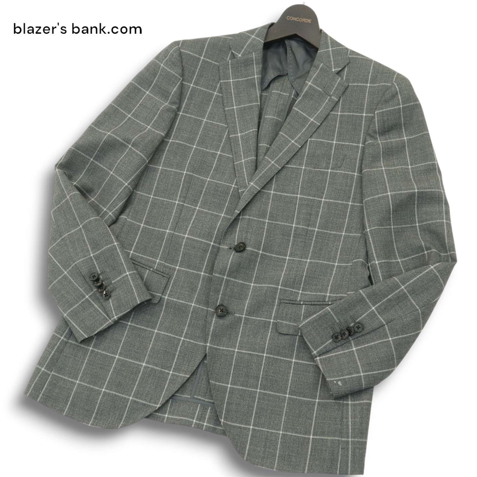 クリーニング済　blazer's bank ウールスラックス　ブラウン　79 Ｍ ウールスラックス（ノータック）(46 ネイビー系): メンズ