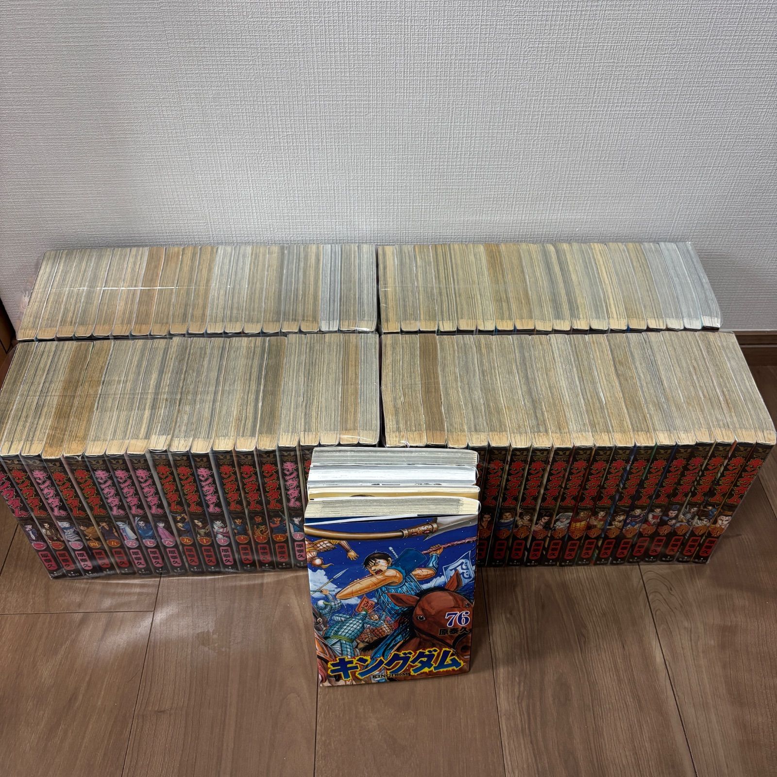 大人気】キングダム 最新巻 全巻 セット 関連本 76巻 - メルカリ