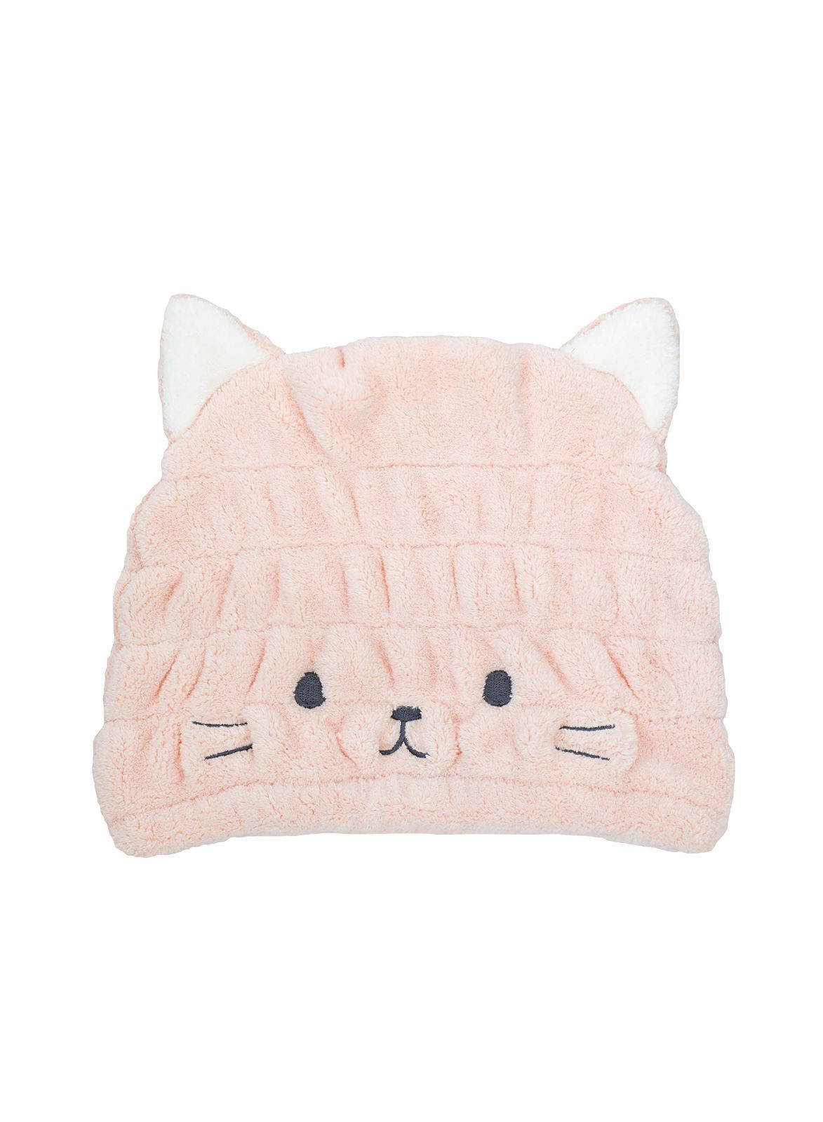シービージャパン CB JAPAN carari カラリ タオルキャップ 洗顔 プール お風呂 吸水力 3倍 のマイクロファイバー ねこ 頭囲44~80cm 繊維の隙間に素早く吸水 速乾 マシュマロ肌触り ふわふわもちもち キッズキャップ