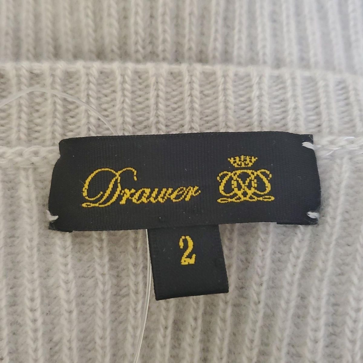 Drawer(ドゥロワー) 長袖セーター サイズ2 M レディース美品 - グレー  