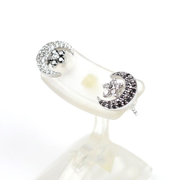 ★PonteVecchio ポンテヴェキオ  ホワイトゴールド  フープピアス ☆PonteVecchio ポンテヴェキオ ホワイトゴールド フープピアス