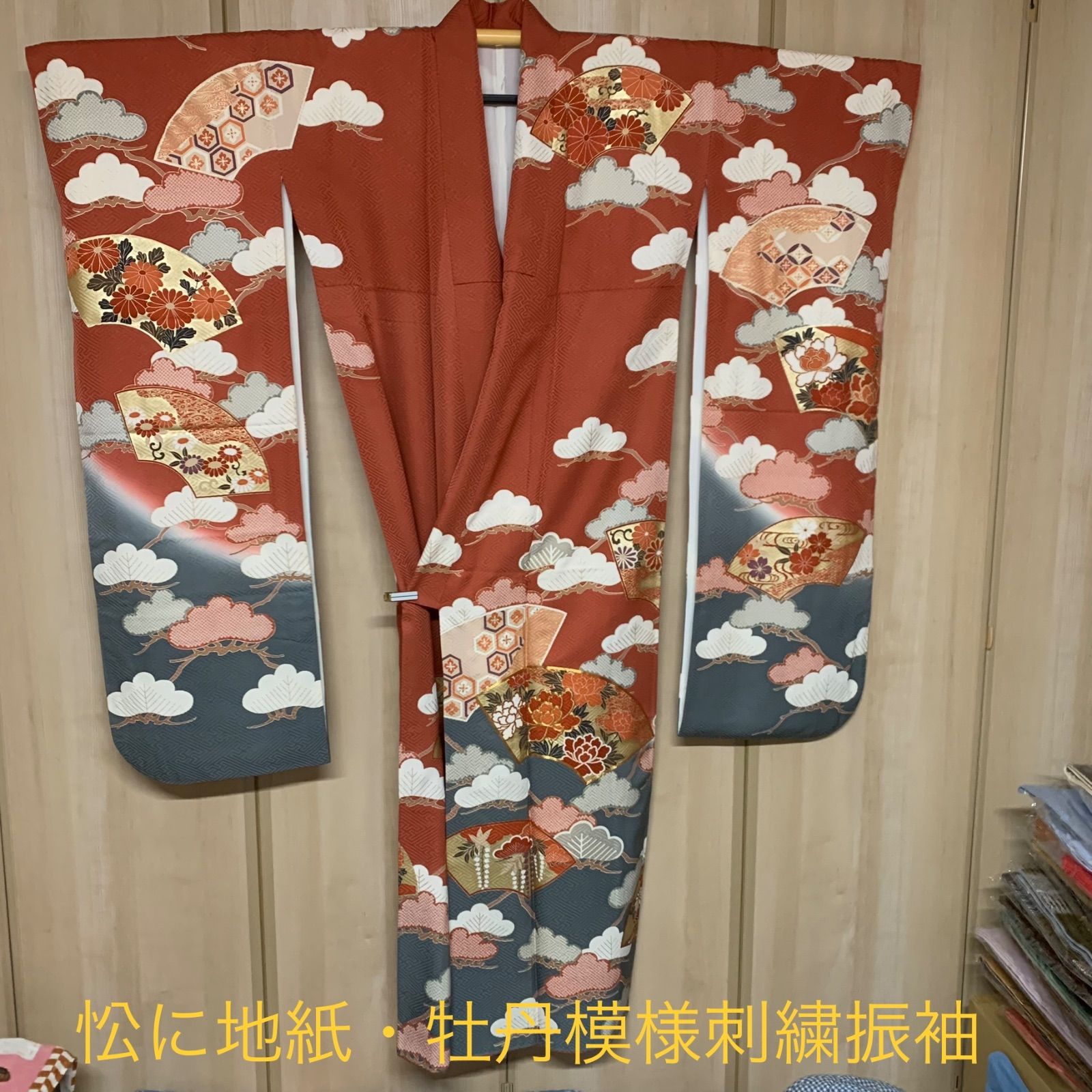 正絹総絞り 小紋着物 地紋紗綾形 綺麗な水色系清潔感&名古屋帯 総 絞り