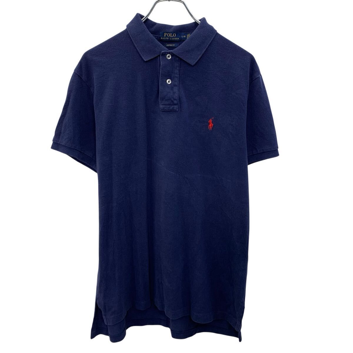 POLO RALPH LAUREN ネイビー 半袖ポロシャツ サマーニット XS ラルフローレン Ralph Lauren 正規品 サマーニット 半袖