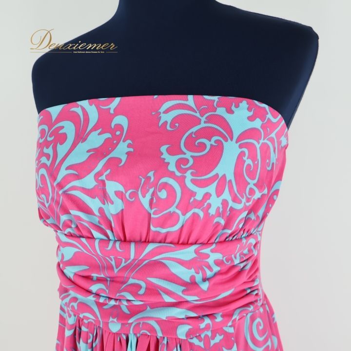 フラダンス 衣装 ワンピース ドレス ピンク系 フラ ダンス タヒチアン