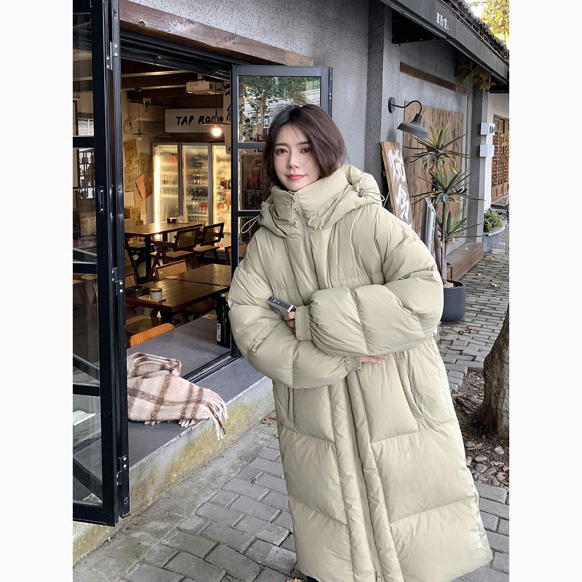 新品未使用 2025年新作 極寒対策ロングダウンコート 過膝丈 90