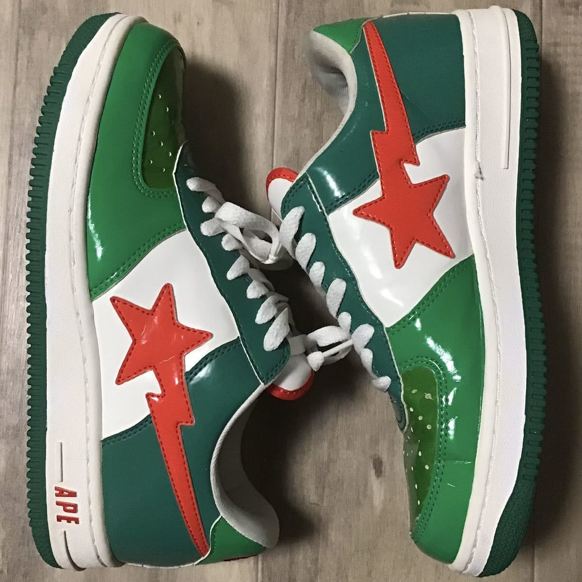 BAPESTA エナメル スニーカー 7up color 26cm US8 a bathing ape