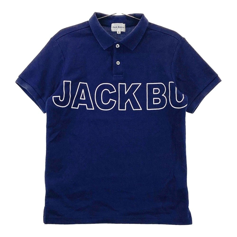 新品 ジャックバニー ポロシャツ 半袖 ネイビー サイズ4 1564