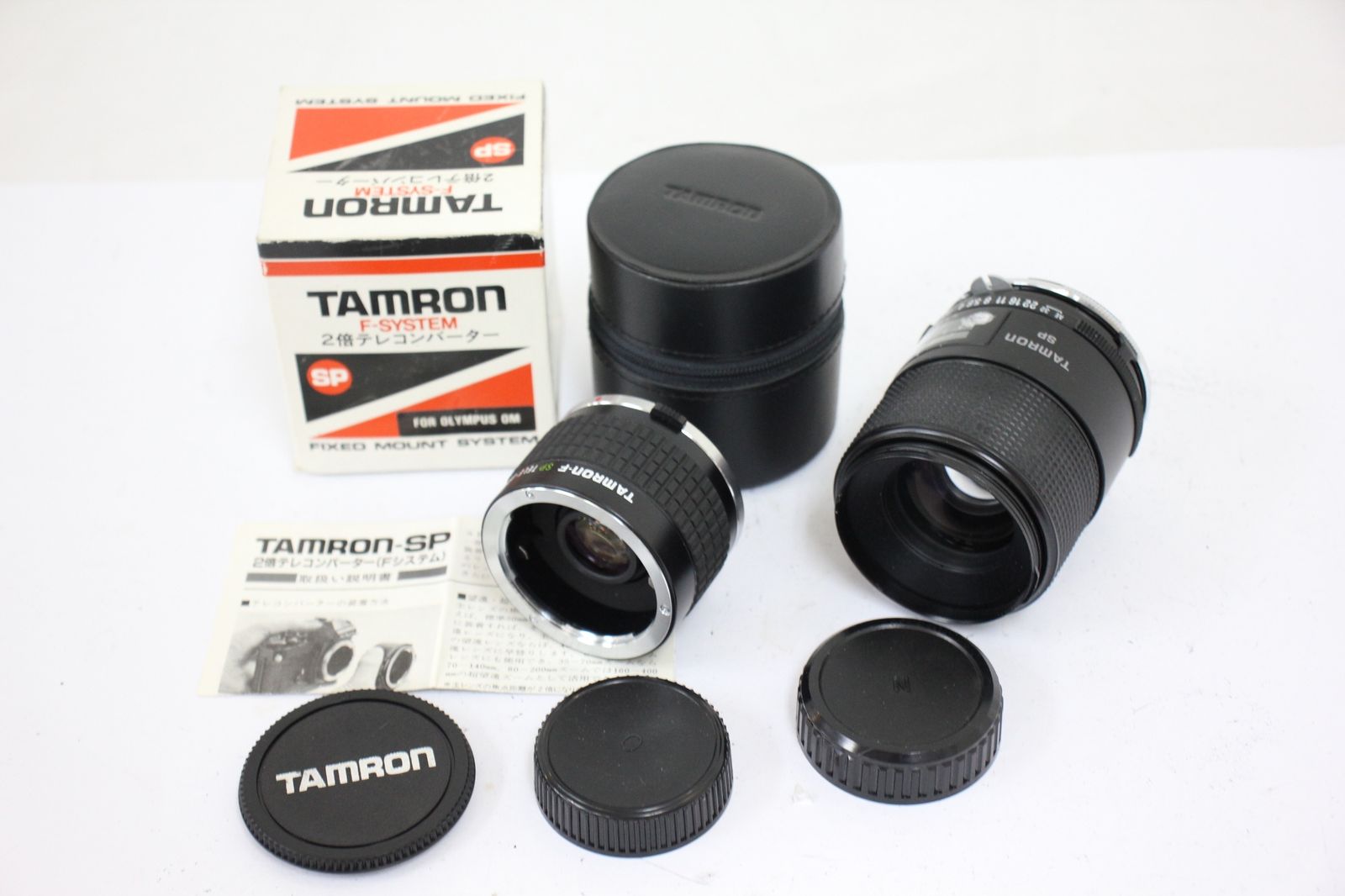 返品保証 元 き タムロン Tamron-F SP Tele-Converter 2x ケース付き オリンパスマウント 90mm F2.5 ニコン Aiマウント レンズ テレコンバーター e469