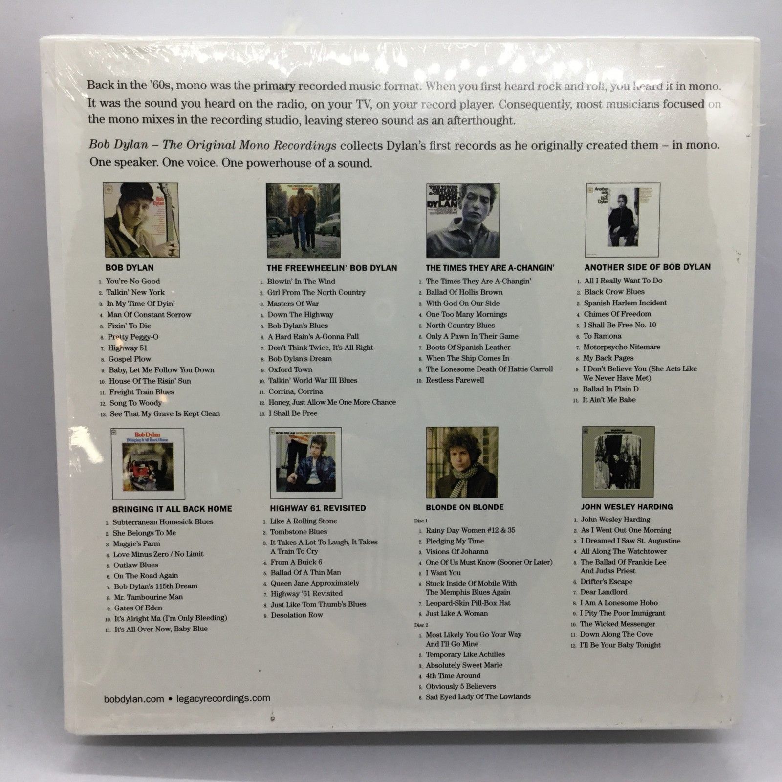 ☆未開封◇Bob Dylan / The Original Mono Recordings (9CD