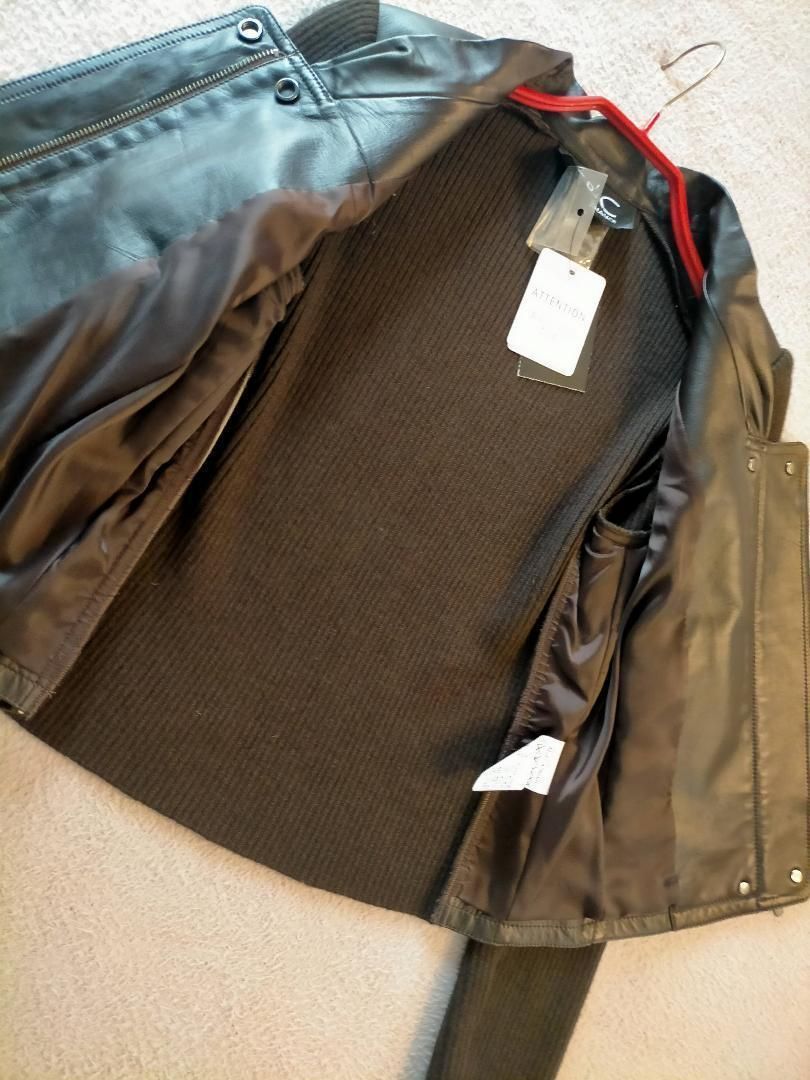 C DE C COUP DE CHANCE ラムレザージャケットM