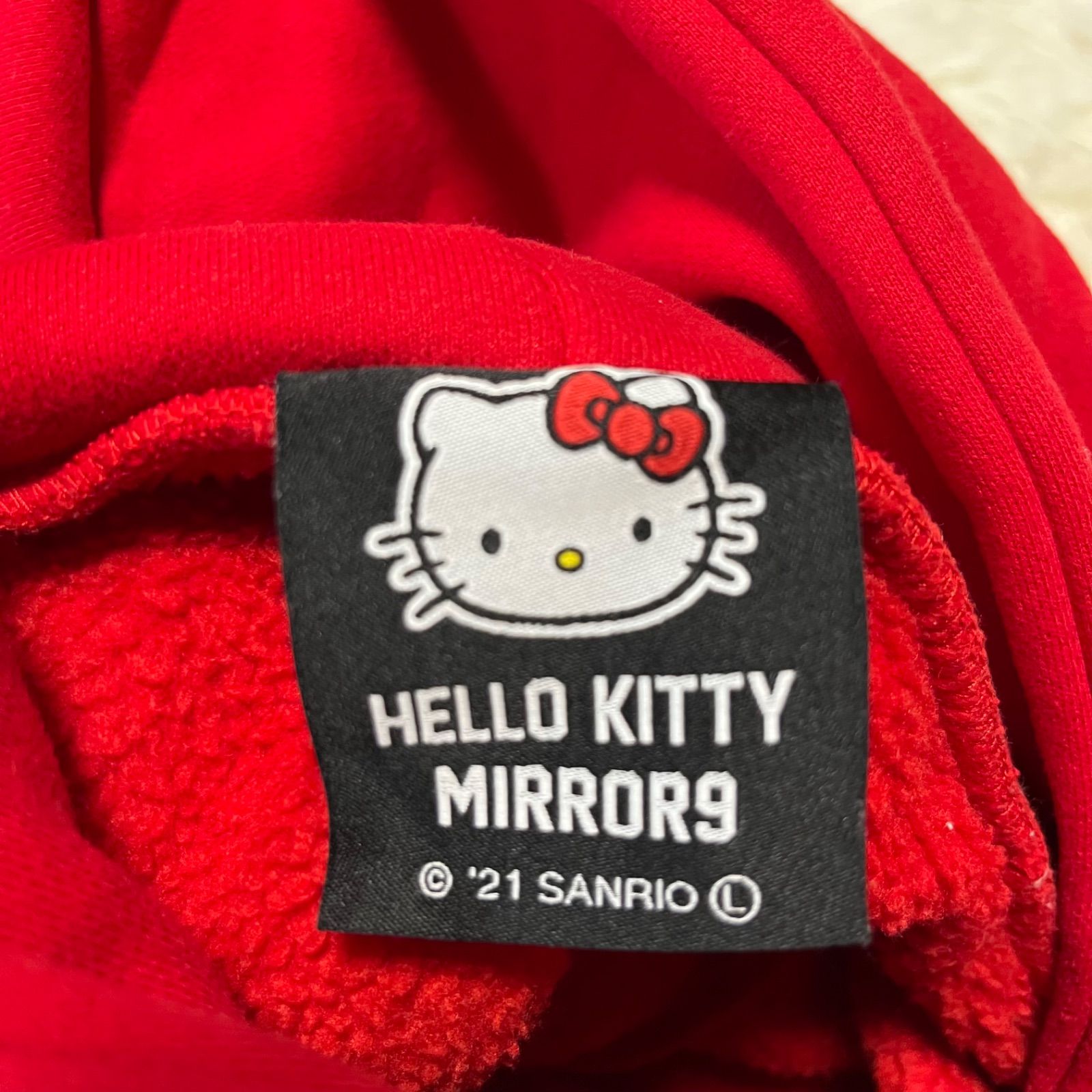 MIRROR9 ミラーナイン HELLO Kitty コラボパーカー 黒 M ミラーナイン