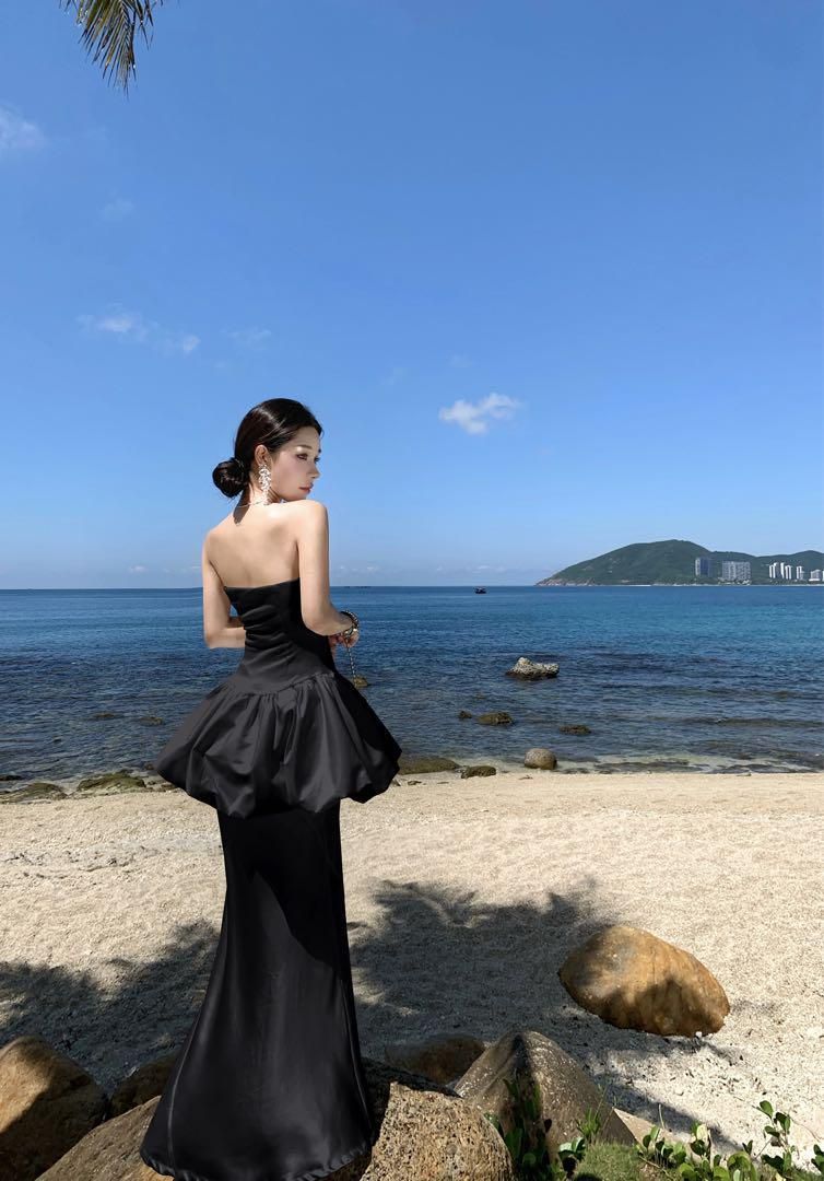 ANDRESD バルーンヘムラインドレス パーティドレス ANDRESD ドレス balloon hemline dress / バルーンヘムラインドレス