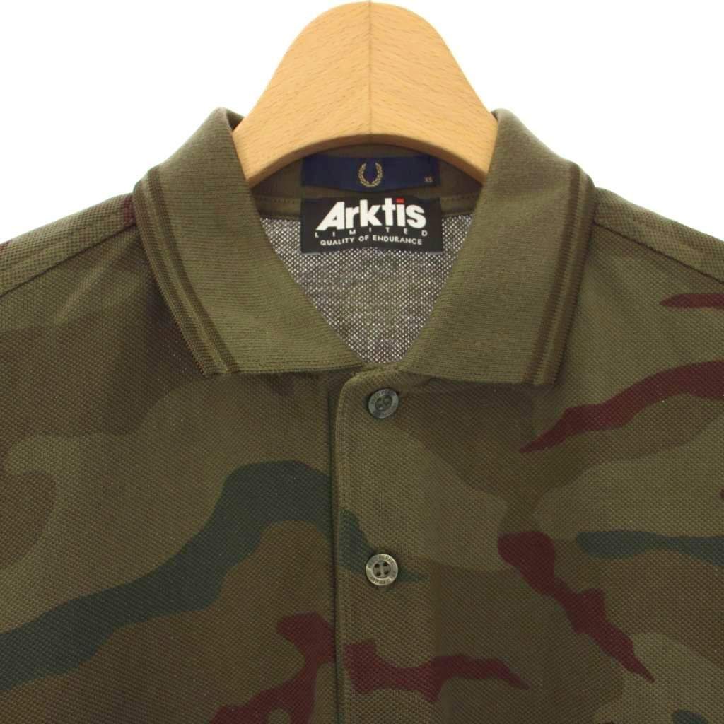 新品未使用 FRED PERRY L 迷彩コットンポロシャツ カモフラ 新品未使用 FRED PERRY L 迷彩コットンポロシャツ カモフラ