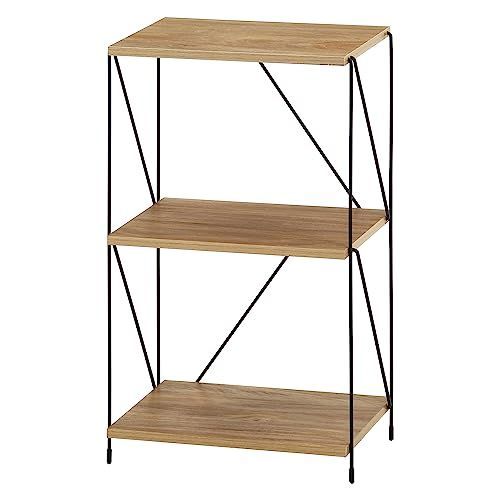 不二貿易(Fujiboeki) [C/D:77560] ＥＺＢＯワイヤーラック３段 ４０幅 ＯＡＫ ＮＡ