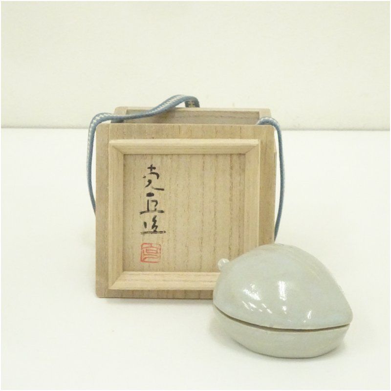 奥川克臣造 桃香合 （共箱） 茶道具 茶道 香道 香道具 おしゃれ