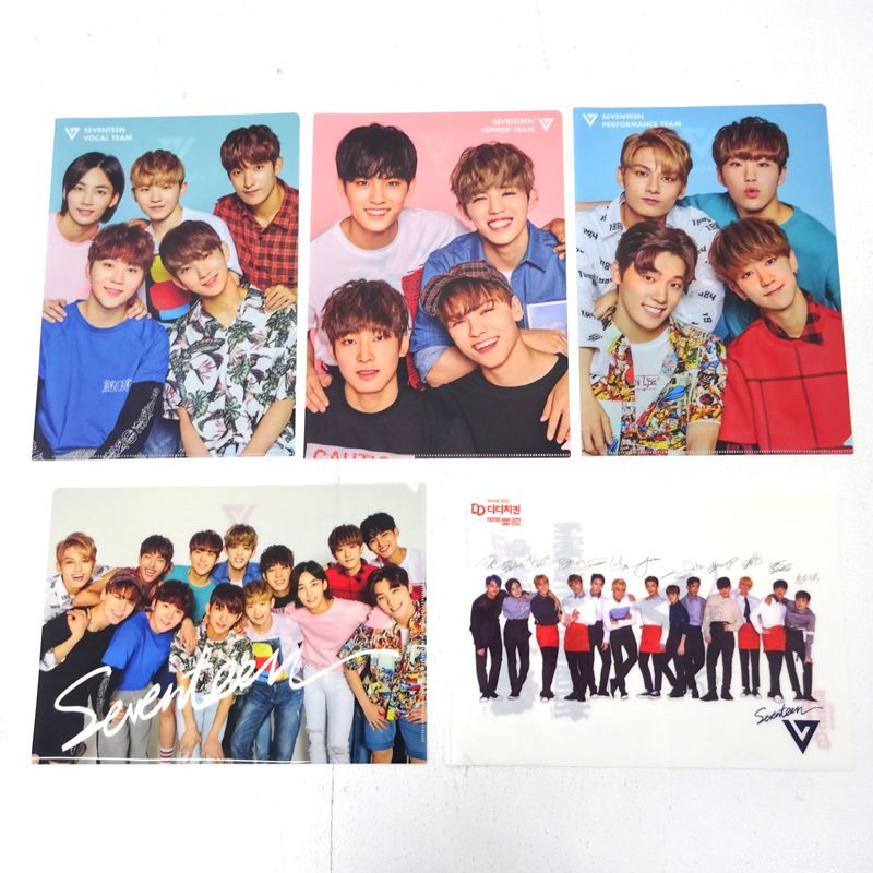 三重店】SEVENTEEN クリアファイル 5枚セット SHINING DIAMOND