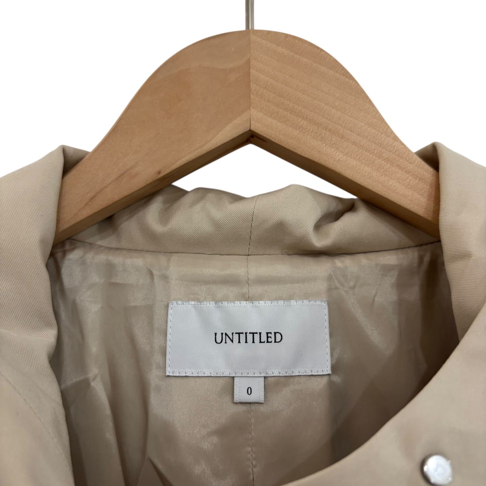 12日までセール】新品 UNTITLED アンタイトル ベージュ ブルゾン