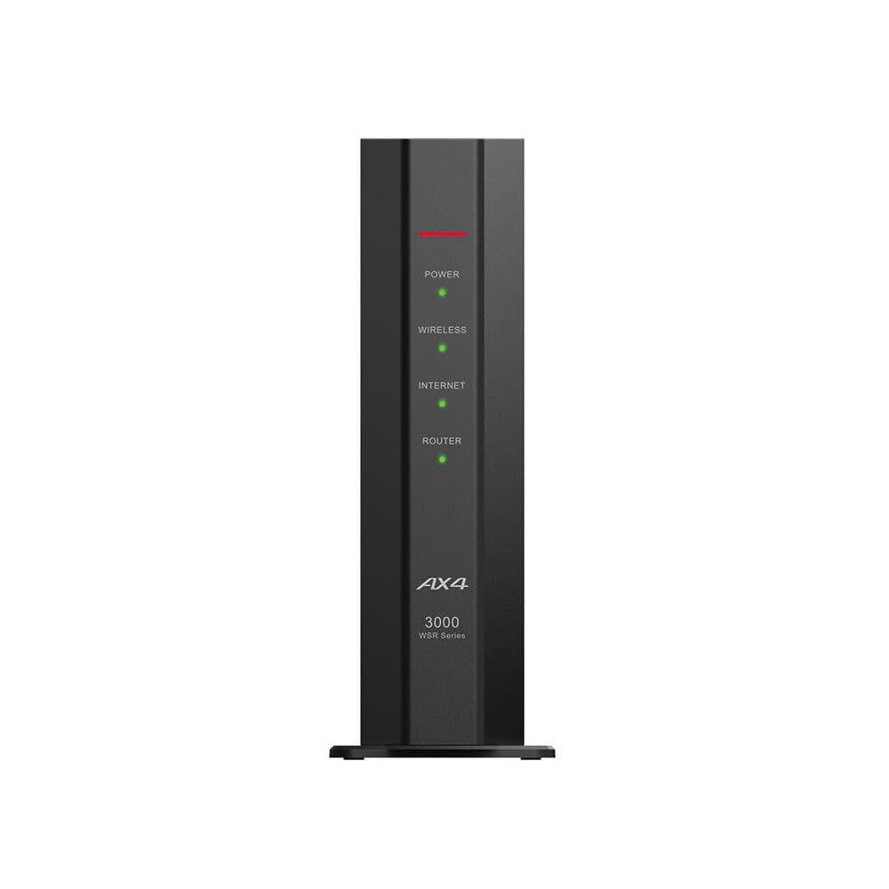 BUFFALO 無線LAN親機11ax/ac/n/a/g/b 2401+573Mbps WSR-3000AX4P/DBK