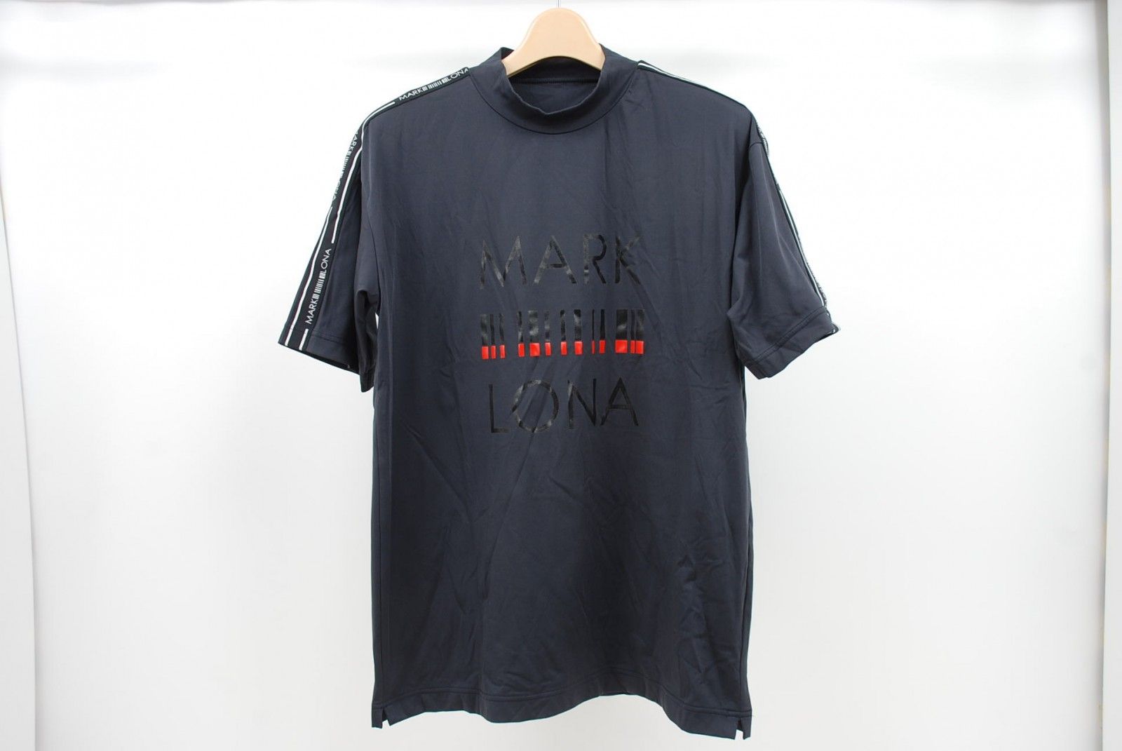 メンズ マークアンドロナ MARK&LONA 半袖シャツ 50(LL) 濃紺 モック
