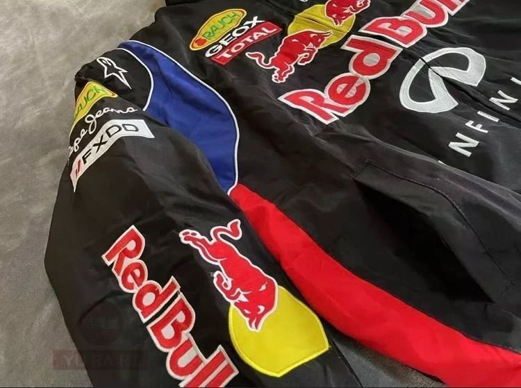 レッドブルF1 インフィニティ レーシングジャケット 刺繍中綿ブルゾン レッドブルRED BULL INFINITIインフィニティ F1 レーシング