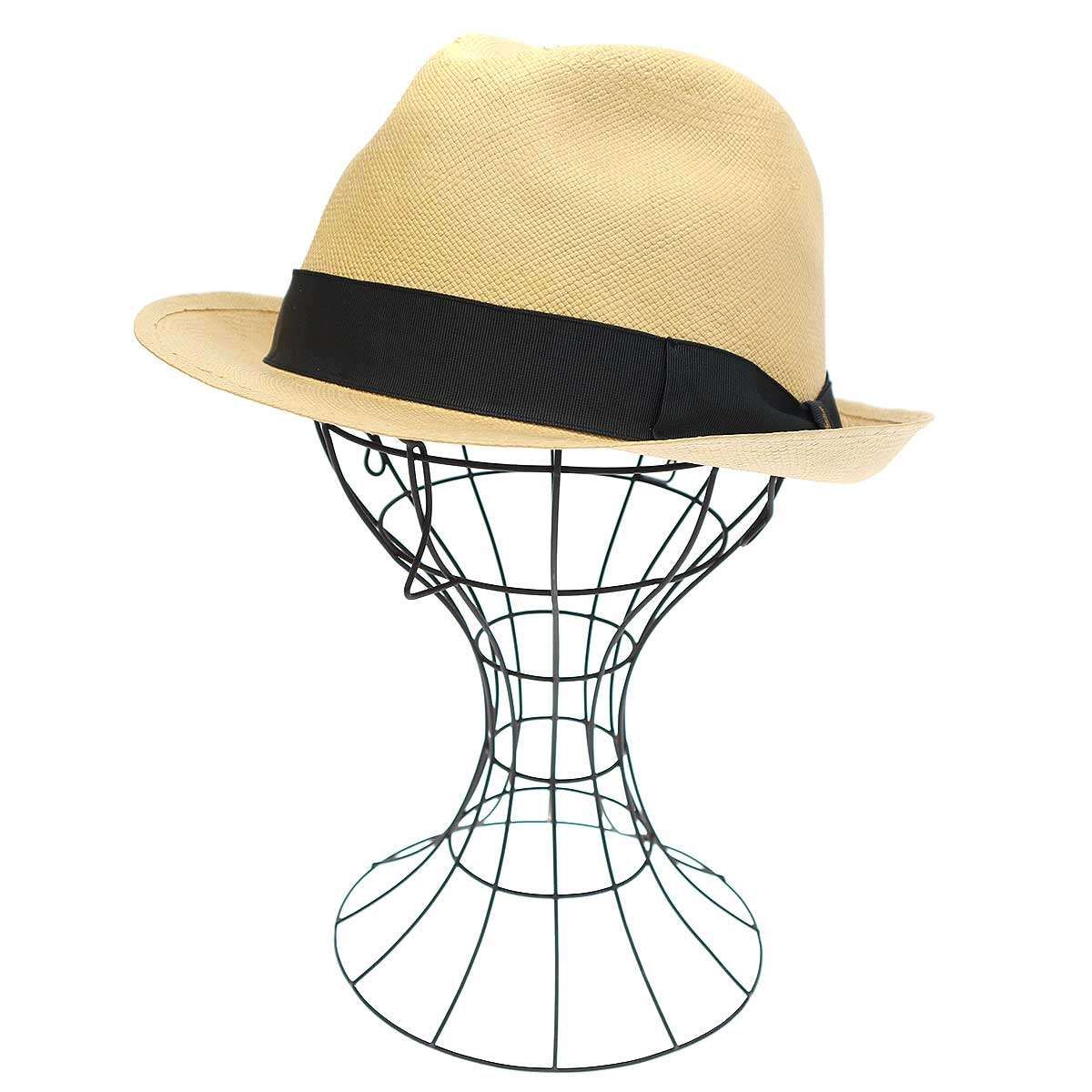Borsalino　ボルサリーノ　ストローハット　サイズ59　箱付き 中古・古着通販】Borsalino (ボルサリーノ) ストローハット