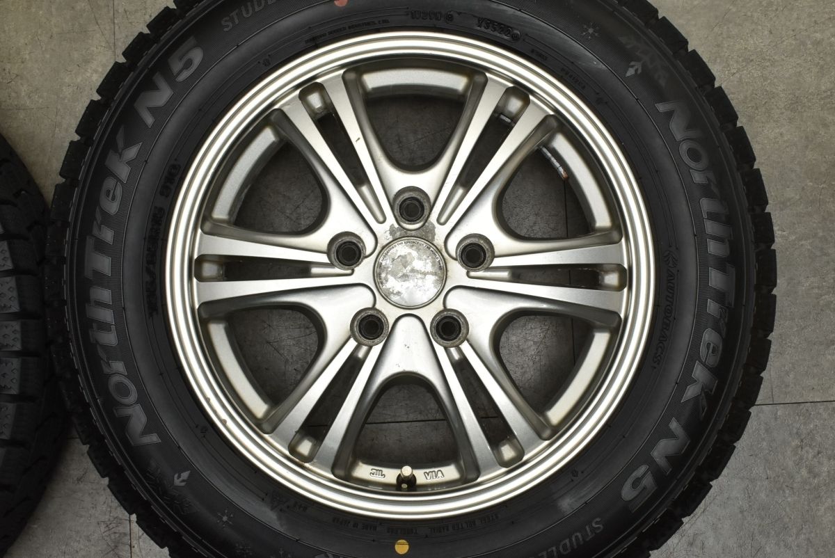 【バリ溝 スタッドレス】ストレンジャー 15in 6J +45 PCD114.3 ノーストレック N5 195/65R15 ノア ヴォクシー セレナ ステップワゴン