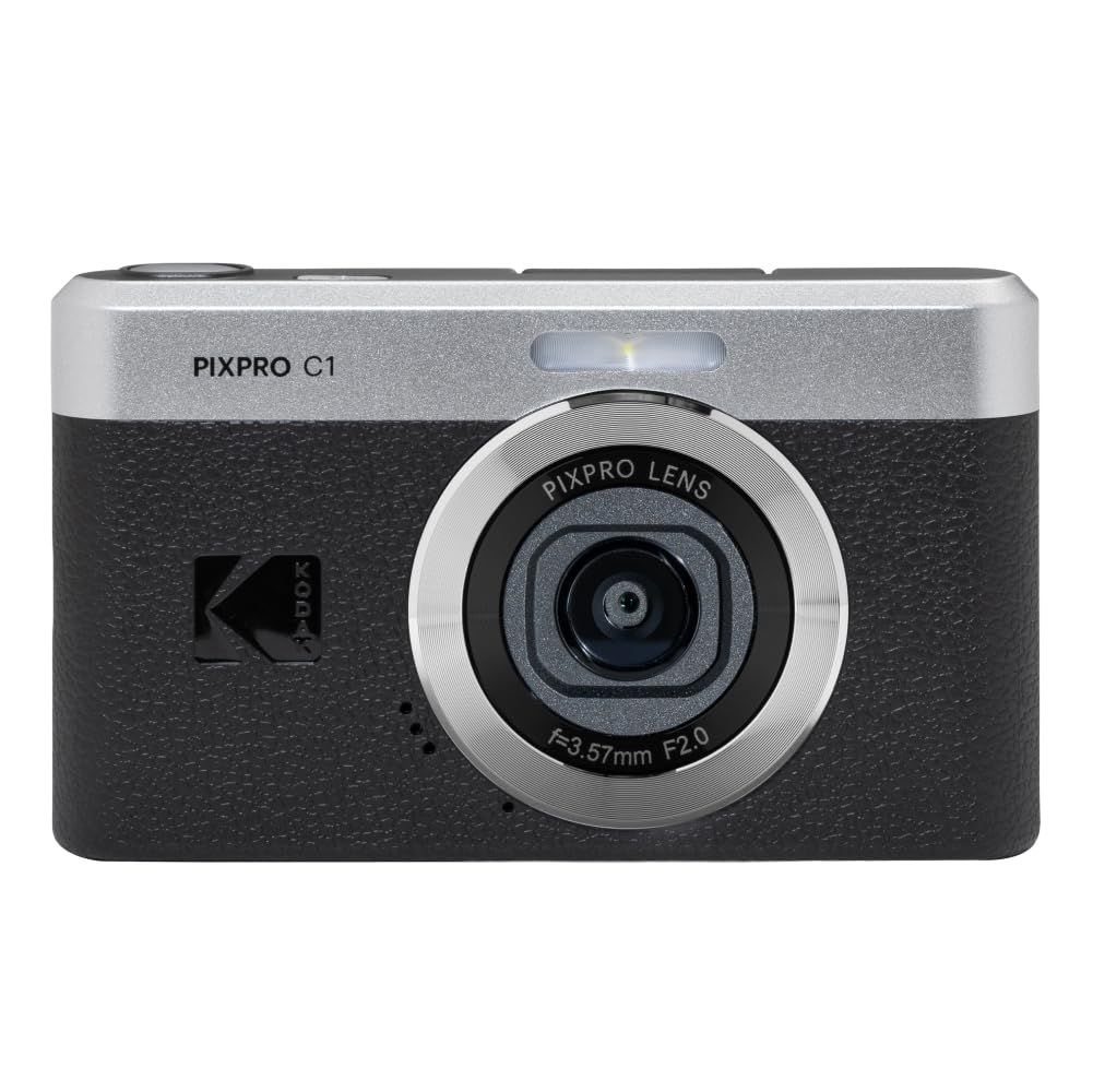 KODAK Pixpro C1 – 超コンパクトデジタルカメラ 13MP BSI CMOS 4倍ズーム 2.8インチLCDスクリーン LEDフラッシュ 内蔵バッテリー – ブラック