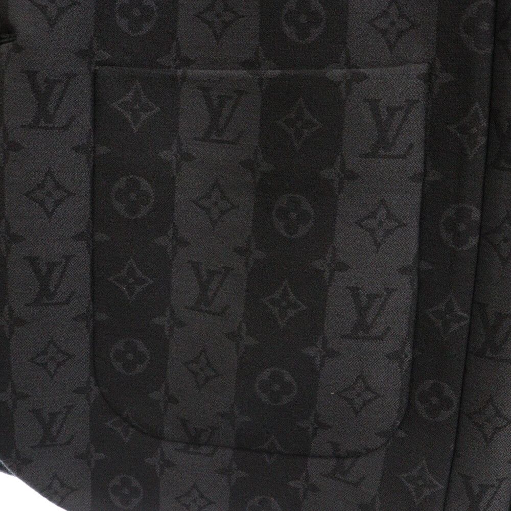 LOUIS VUITTON (ルイヴィトン) 22SS ×NIGO モノグラムトランクストライプ柄 テーラードジャケット RM221M I94 HMJ02E ブラック/グレー