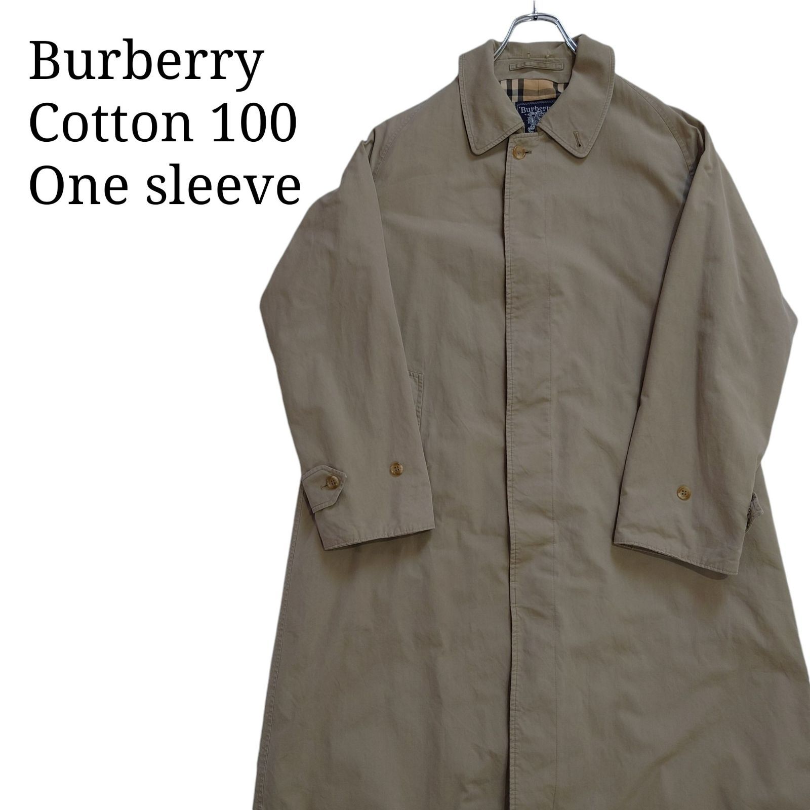 一枚袖・コットン100】Burberry バーバリー バルマカーンコート - メルカリ